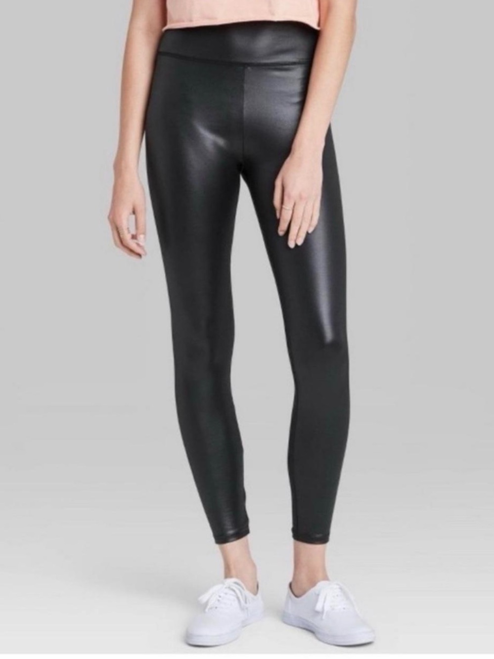 wild fable Black Faux Leather Leggings